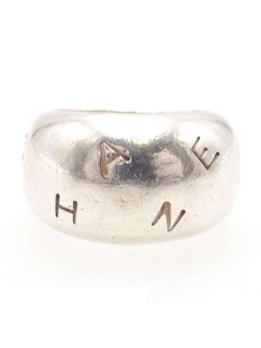 Chanel Ring Silver Logo - Picture 2 of 10